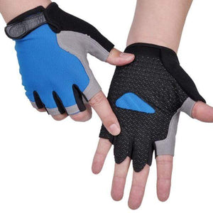 Planet Gates Type A--Blue 2 / M Cycling Anti-slip Anti-sweat Men Women Half Finger Gloves Breathable Anti-shock Sports Gloves Bike Bicycle Glove