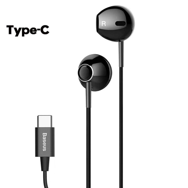 Baseus 6D Stereo In-ear Earphone Headphones Wired Control Bass Sound Earbuds for Xiaomi 3.5mm Type c Earphones