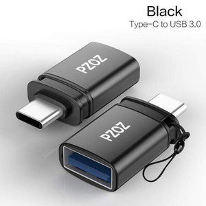 Planet Gates Type C Black OTG Type C to usb c 3.0 to Micro for iphone Macbook Google xiaomi phone Tablet Charge Data cable Type-c usb otg adapter