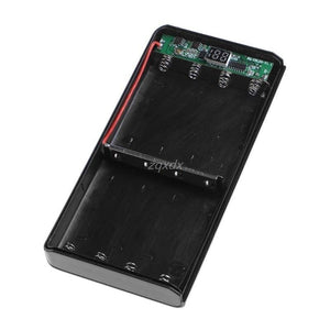 Planet Gates Type C Input 2 USB 8x 18650 Battery DIY Holder LED Display Power Bank Case Box  1M Z07 Drop ship