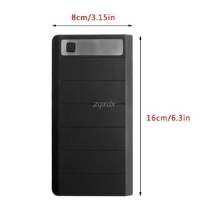 Planet Gates Type C Input 2 USB 8x 18650 Battery DIY Holder LED Display Power Bank Case Box  1M Z07 Drop ship