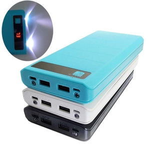 Planet Gates Type C Input 2 USB 8x 18650 Battery DIY Holder LED Display Power Bank Case Box  1M Z07 Drop ship