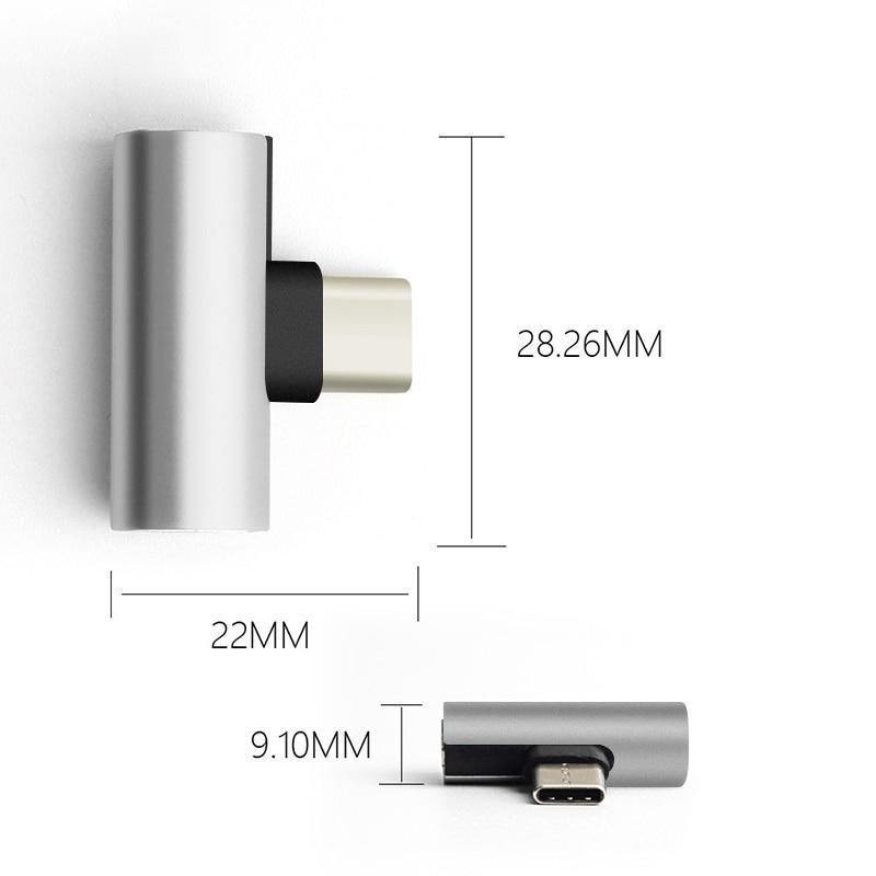 Planet Gates black Type C To 3.5MM Adapter Mobile Phone Earphone Audio Adpater For Xiaomi For Android USB-C Headphones Splitter Converter Adapters