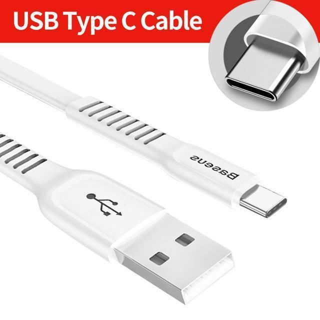 Planet Gates Baseus USB Cable For iPhone XS Max XR X 8 Fast Charging Charger USB-C Cord Micro USB Type C Cable For Android Mobile Phone Cable