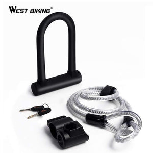 Planet Gates U Lock Black Bicycle U Lock Anti-theft MTB Road Mountain Bike Lock Bicycle Accessories U-Locks Cycling Steel Security Bike Locks