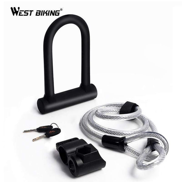 Planet Gates U Lock Black Bicycle U Lock Anti-theft MTB Road Mountain Bike Lock Bicycle Accessories U-Locks Cycling Steel Security Bike Locks