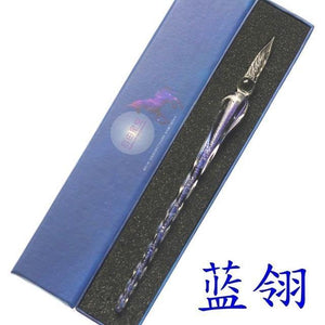 Planet Gates U Rainbow Glass Pen Dip pen Gift Set Starry sky Color ink Pen Creative Writing Tools Pluma Estilografica