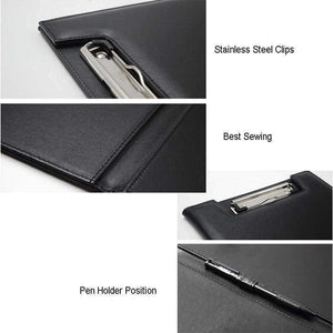 Planet Gates U Shape A4 Office School Supplies Notebooks Writing Pads Clipboard PU Leather Business Financial School Plastic With Pen Place