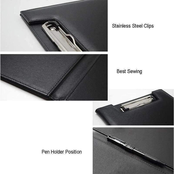 Planet Gates U Shape A4 Office School Supplies Notebooks Writing Pads Clipboard PU Leather Business Financial School Plastic With Pen Place