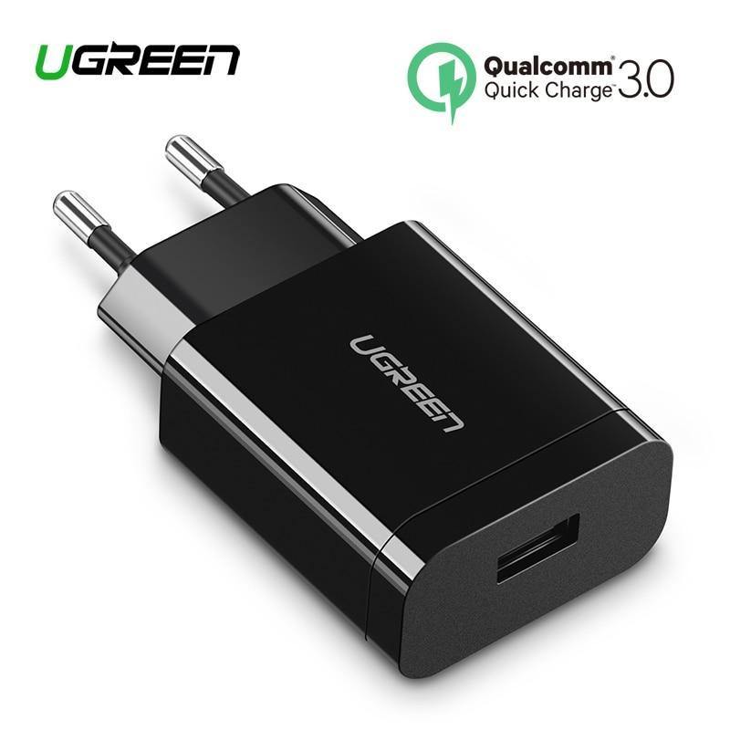 Planet Gates China 1 / 18W PD Charger Ugreen  18W USB Charger Quick Charge 3.0 Mobile Phone Charger for iPhone Fast QC 3.0 PD Charger for Huawei Samsung Galaxy S9+
