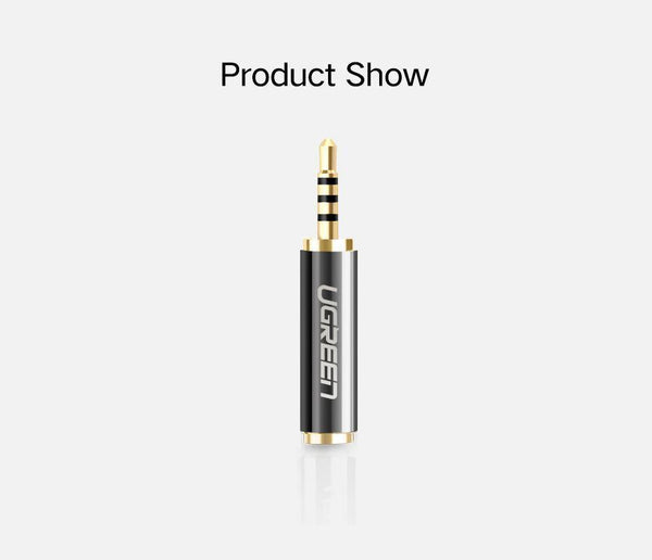 Planet Gates Ugreen 2.5mm Male to 3.5mm Female Stereo Full Metal Earphone Audio Headphone Adapter Connector Converter For iPhone Mobile Phone