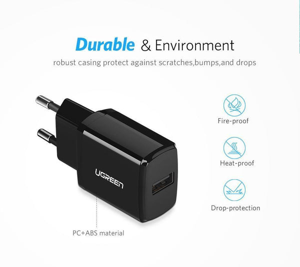 Planet Gates Ugreen 5V 2.1A USB Charger for iPhone X 8 7 iPad Fast Wall Charger EU Adapter for Samsung S9 Xiaomi Mi 8 Mobile Phone Charger