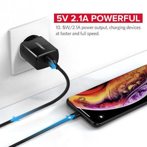 Planet Gates Ugreen 5V 2.1A USB Charger for iPhone X 8 7 iPad Fast Wall Charger EU Adapter for Samsung S9 Xiaomi Mi 8 Mobile Phone Charger
