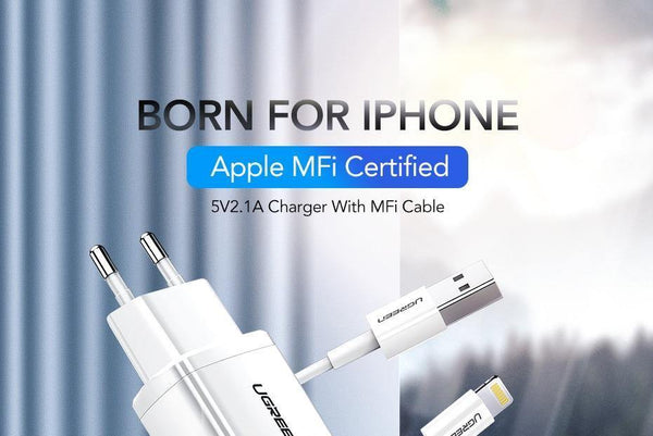 Planet Gates Ugreen 5V2.1A USB Charger MFi USB Cable for iPhone Xs Max XR Mobile Phone Charger for iPhone X 8 7 Wall Phone Charger for ipad