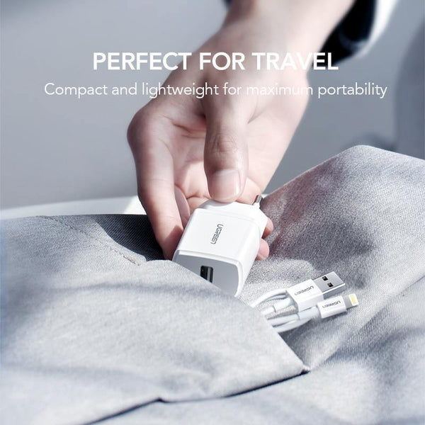 Planet Gates Ugreen 5V2.1A USB Charger MFi USB Cable for iPhone Xs Max XR Mobile Phone Charger for iPhone X 8 7 Wall Phone Charger for ipad