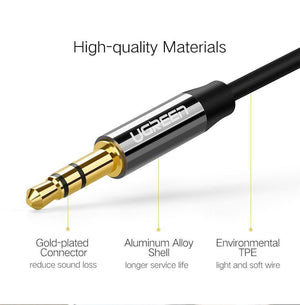 Planet Gates Ugreen Audio Jack 3.5mm Aux Cable Male to Male Aux Cable 3.5mm Jack Audio Cable auxiliar for Car Headphone MP3/4 Phone 3.5 mm