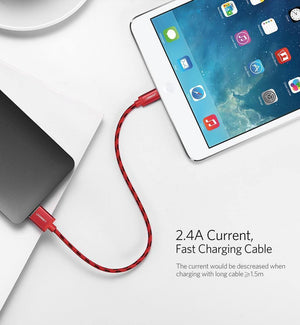 Planet Gates Ugreen for iPhone Cable Lightning to USB Cable for iPhone 8 Xs Max XR 7 Fast Charging Cable Mobile Phone Cable USB Charger Cord