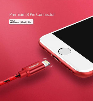 Planet Gates Ugreen for iPhone Cable Lightning to USB Cable for iPhone 8 Xs Max XR 7 Fast Charging Cable Mobile Phone Cable USB Charger Cord