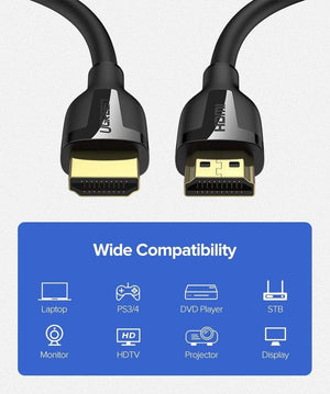 Planet Gates UGREEN HDMI Cable 4K 2.0 Cable for Apple TV PS4 Splitter Switch Box HDMI to HDMI Cable 60Hz Video Audio Cabo Cord Cable HDMI 4K
