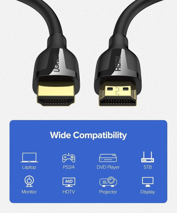 Planet Gates UGREEN HDMI Cable 4K 2.0 Cable for Apple TV PS4 Splitter Switch Box HDMI to HDMI Cable 60Hz Video Audio Cabo Cord Cable HDMI 4K