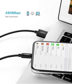 Planet Gates Ugreen MFi USB Cable for iPhone Xs Max 7 Plus 2.4A Fast Charging Lightning Cable for iPhone 6 USB Data Cable Phone Charger Cable