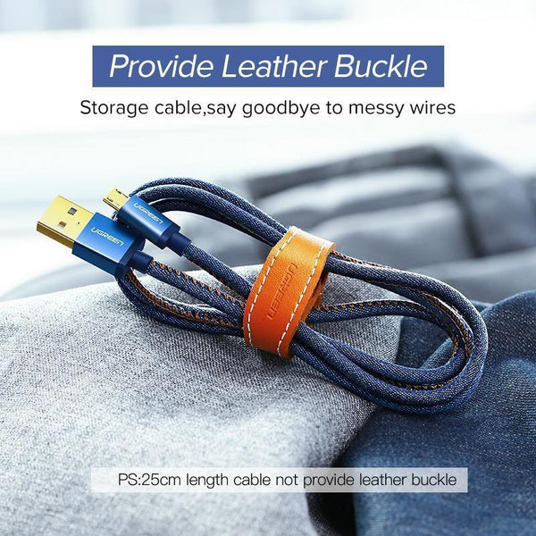 Planet Gates Ugreen Micro USB Charging Cable for Xiaomi Note 2.4A Fast Charger Mobile Phone USB Cable for Samsung S7 Huawei Android USB Cord