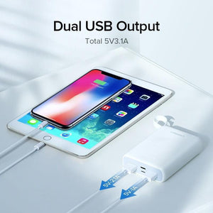 Planet Gates Ugreen Mini Power Bank 10000mAh Ultra Slim PoverBank for Samsung S9 S8 Dual USB Powerbank External Battery Pack Portable Charger