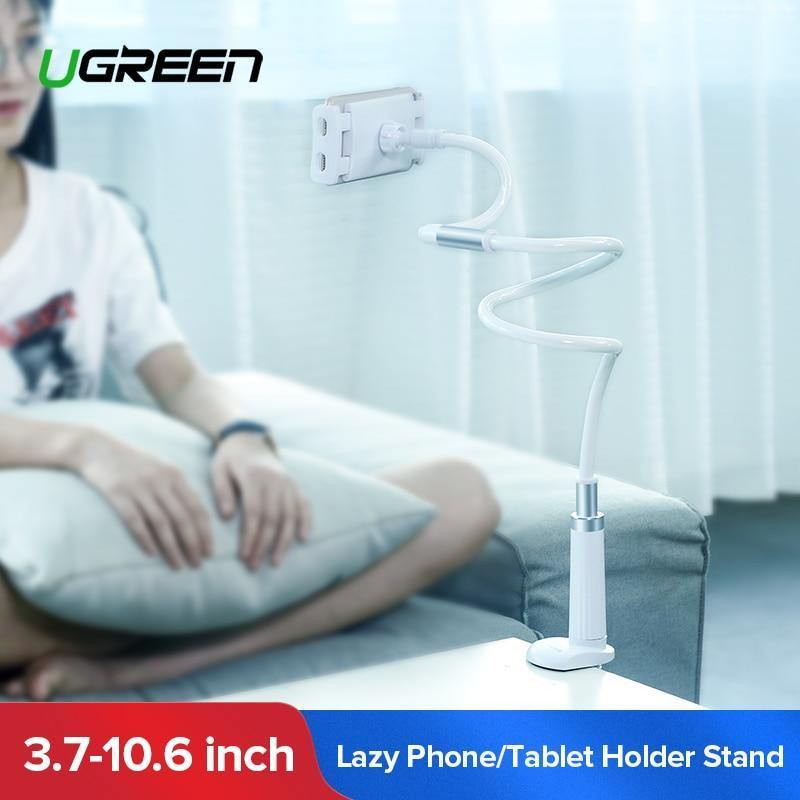 Planet Gates Ugreen Phone Holder Stand for iPhone 8X 360 Rotation Long Arm Mobile Phone Holder for iPad Tablets 3.7-10.6 inches Lazy Holders