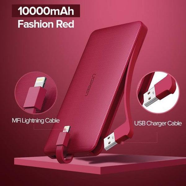 Planet Gates Ugreen Power Bank 10000mAh For iPhone X 7 Xiaomi External Battery Pack Powerbank For USB iPhone Cable Portable Charger Poverbank