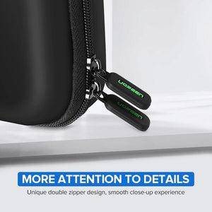 Planet Gates Ugreen Power Bank Case Hard Case Box for 2.5 Hard Drive Disk USB Cable External Storage Carrying SSD HDD Case