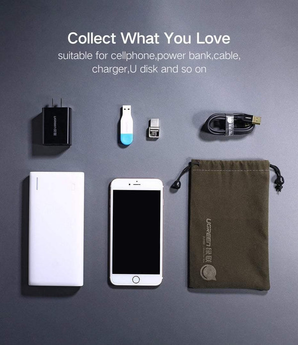Planet Gates Ugreen Power Bank Case Phone Pouch for iPhone Samsung Xiaomi Huawei Waterproof Powerbank Storage Bag Mobile Phone Accessories