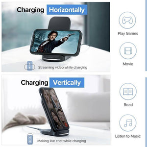 Planet Gates Ugreen Qi Wireless Charger for iPhone X XS XR 8 Samsung S9 S8 10W Fast Wireless Charging Dock Station for Xiaomi Phone Charger