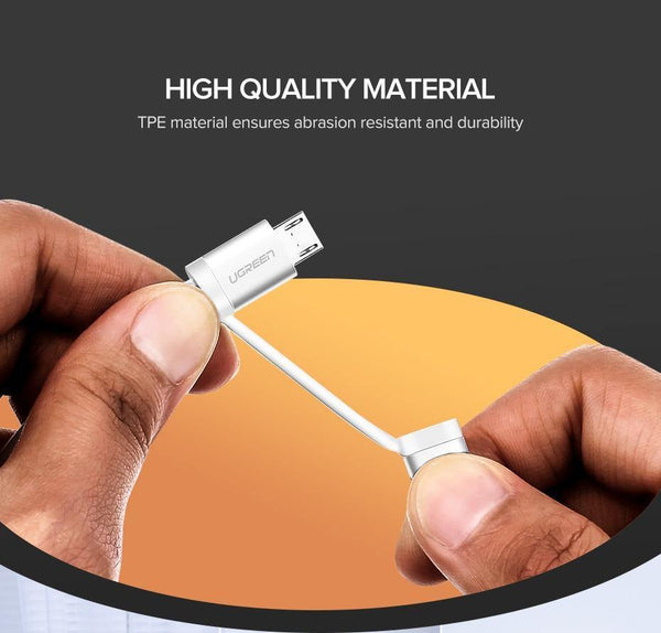 Planet Gates Ugreen USB C Cable For iPhone Xs Max 8 7 Charging Charger 3 in 1 USB Type C Cable For Samsung S9 + Micro USB Mobile Phone Cables