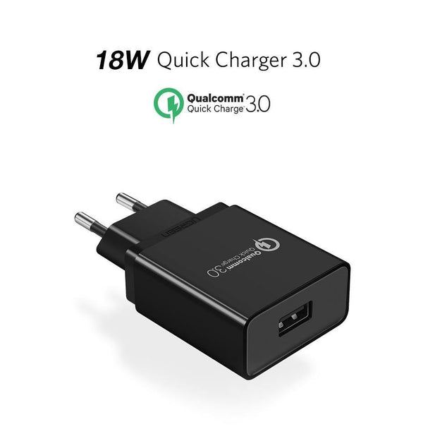 Planet Gates Ugreen USB Charger 18W Quick Charge 3.0 Mobile Phone Charger for iPhone Fast QC 3.0 Charger for Huawei Samsung Galaxy S9+ S8+