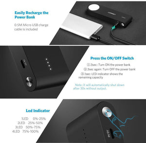 Planet Gates Ugreen Wireless Charger Power Bank 4400mAh for Apple Watch 4/3/2 iPhone X 8 External Battery Charger for Mobile Phones Poverbank