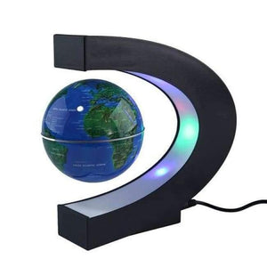 Planet Gates UK blue US/EU/UK Plug Home Office Decoration LED Floating Tellurion Globe C Shape Magnetic Levitation Light World Map With LED Tellurion
