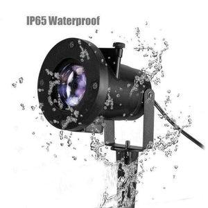 Planet Gates UK LED Christmas Lights 16 Patterns Lights Snowflake Logo Projection Lamp Lawn Laser Film Lamp Outdoor Waterproof Lights IP44 Z40