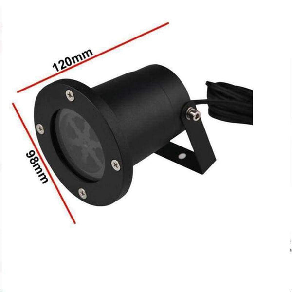 Planet Gates UK LED Christmas Lights 16 Patterns Lights Snowflake Logo Projection Lamp Lawn Laser Film Lamp Outdoor Waterproof Lights IP44 Z40