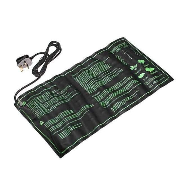 Planet Gates UK plug 51.5x25.5cm Home Garden Seedling Heat Mat Waterproof Plant Seed Germination Hydroponic Heat Pad Garden Supplies 17.5W