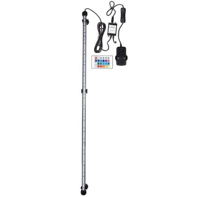 82CM LED Aquarium Fish Tank Light Bar Lamp IP68 Submersible RGB Remote 5050 SMD 110-240V EU/US/UK/AU Plug