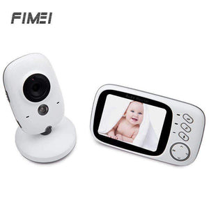 Planet Gates UK Plug FIMEI VB603 3.2inch Baby Monitor Wireless Video Infant Monitor Home Security Nanny Camera Temperature Monitoring Night Vision
