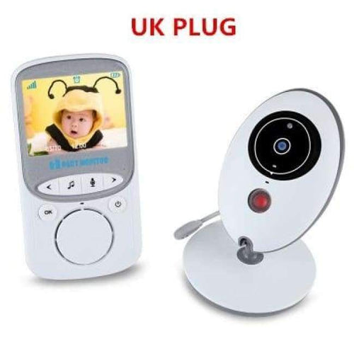 Planet Gates UK PLUG VB605 Wireless LCD Audio Video Baby Monitor Radio Music Intercom IR 24h Portable Baby Camera Baby Walkie Talkie Babysitter care