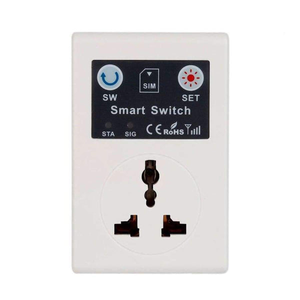 Planet Gates UK Standard Professional 220V Phone RC Remote Wireless Control Smart Switch GSM Socket Power Plug for Home Household Appliance UK/EU Plug