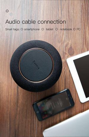 Planet Gates UL Plug Baseus E50 24W Bluetooth Speaker With Wireless Charger function Qi wireless charger speaker for iPhone X Samsung Xiaomi Huawei