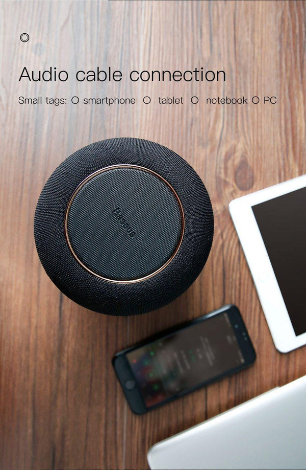 Planet Gates UL Plug Baseus E50 24W Bluetooth Speaker With Wireless Charger function Qi wireless charger speaker for iPhone X Samsung Xiaomi Huawei