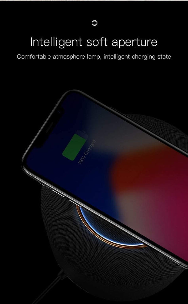 Planet Gates UL Plug Baseus E50 24W Bluetooth Speaker With Wireless Charger function Qi wireless charger speaker for iPhone X Samsung Xiaomi Huawei