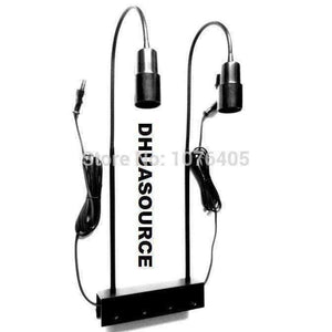 Planet Gates UL plug Double head Lamp bracket stand Light Accessories E27 lamp holder gooseneck clamp fish tank lamp base light clip light fixtures