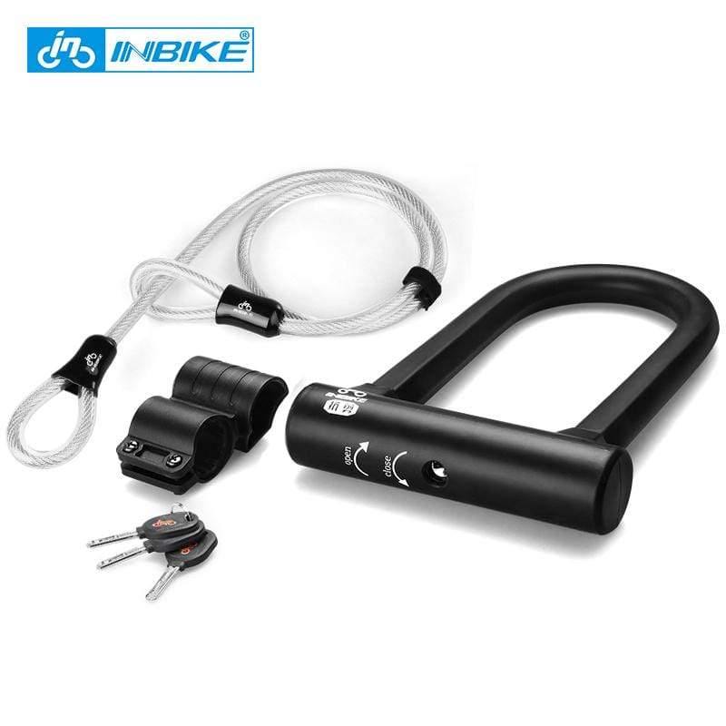 Planet Gates Ulock Bike U Lock Anti-theft MTB Road Bike Bicycle Lock Cycling Accessories Heavy Duty Steel Security Bike Cable U-Locks Set