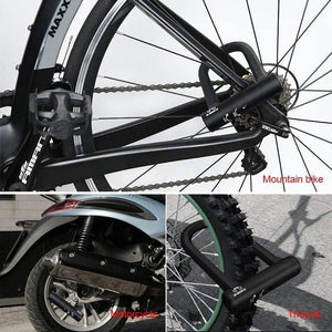 Planet Gates Ulock Bike U Lock Anti-theft MTB Road Bike Bicycle Lock Cycling Accessories Heavy Duty Steel Security Bike Cable U-Locks Set