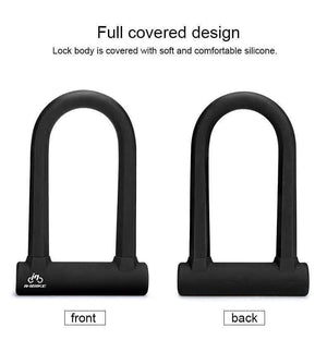 Planet Gates Ulock Bike U Lock Anti-theft MTB Road Bike Bicycle Lock Cycling Accessories Heavy Duty Steel Security Bike Cable U-Locks Set